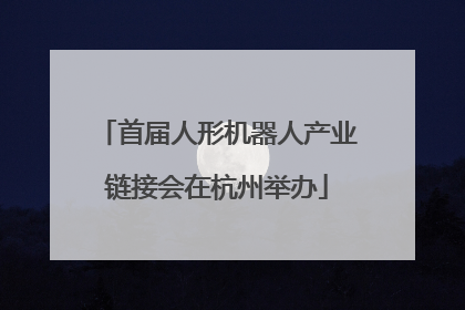 首届人形机器人产业链接会在杭州举办