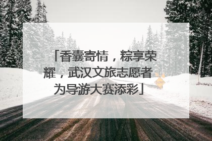 香囊寄情，粽享荣耀，武汉文旅志愿者为导游大赛添彩