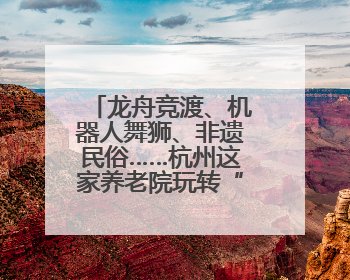 龙舟竞渡、机器人舞狮、非遗民俗……杭州这家养老院玩转“最潮端午”