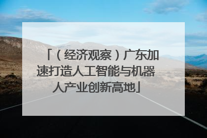 （经济观察）广东加速打造人工智能与机器人产业创新高地
