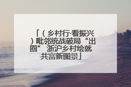 （乡村行·看振兴）毗邻统战破局“出圈” 浙沪乡村绘就共富新图景