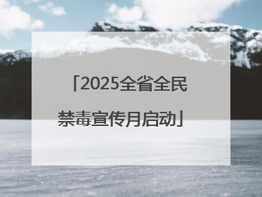 2025全省全民禁毒宣传月启动