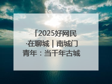2025好网民·在聊城｜南城门青年：当千年古城遇见青春歌谣 一湖碧水见证的“聊城式浪漫”