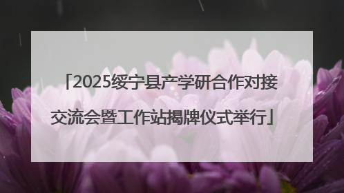 2025绥宁县产学研合作对接交流会暨工作站揭牌仪式举行