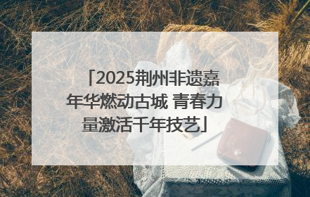 2025荆州非遗嘉年华燃动古城 青春力量激活千年技艺