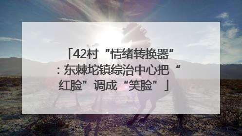 42村“情绪转换器”：东棘坨镇综治中心把“红脸”调成“笑脸”