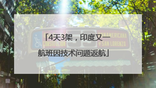 4天3架，印度又一航班因技术问题返航