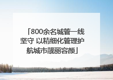 800余名城管一线坚守 以精细化管理护航城市靓丽容颜